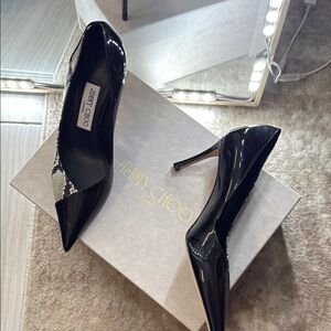 Jimmy Choo Black Patent Leather Heels